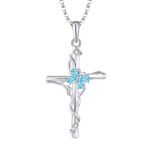 Sterling Silver Cross Necklace - Image 5