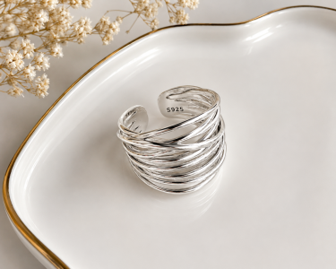 Handmade 925 Sterling Silver Irregular Ring