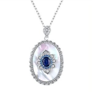 Sapphire Diamond Pendant