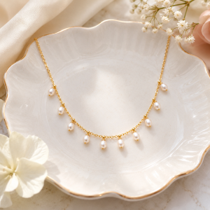 14K Gold Filled Pearl Necklace