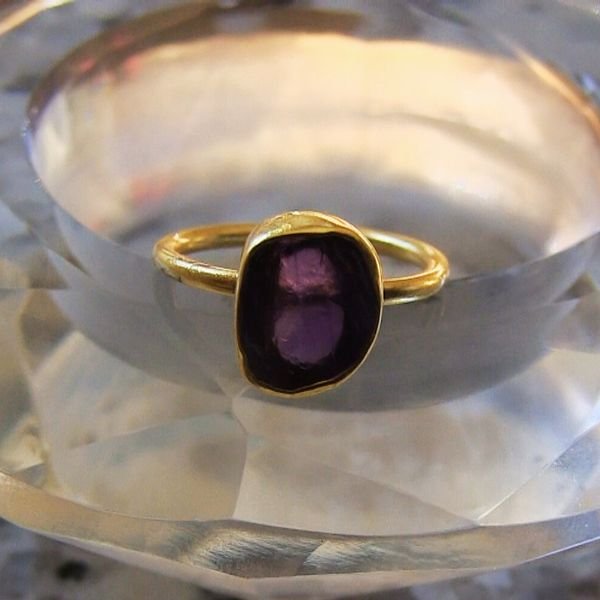 amethyst ring for women Adjustable 925 Silver Ring