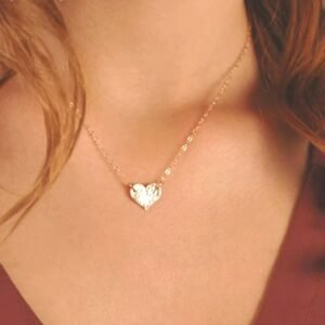 gold heart necklace
