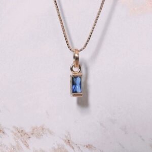 sapphire birthstone pendant