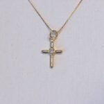 Zirconia Cross Necklace - Image 2