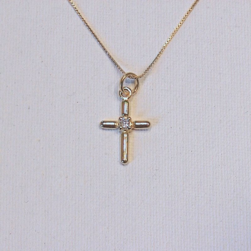 gold filled cross pendant