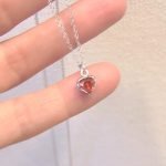 925 Sterling Silver Heart Necklace with Cubic Zirconia - Image 4
